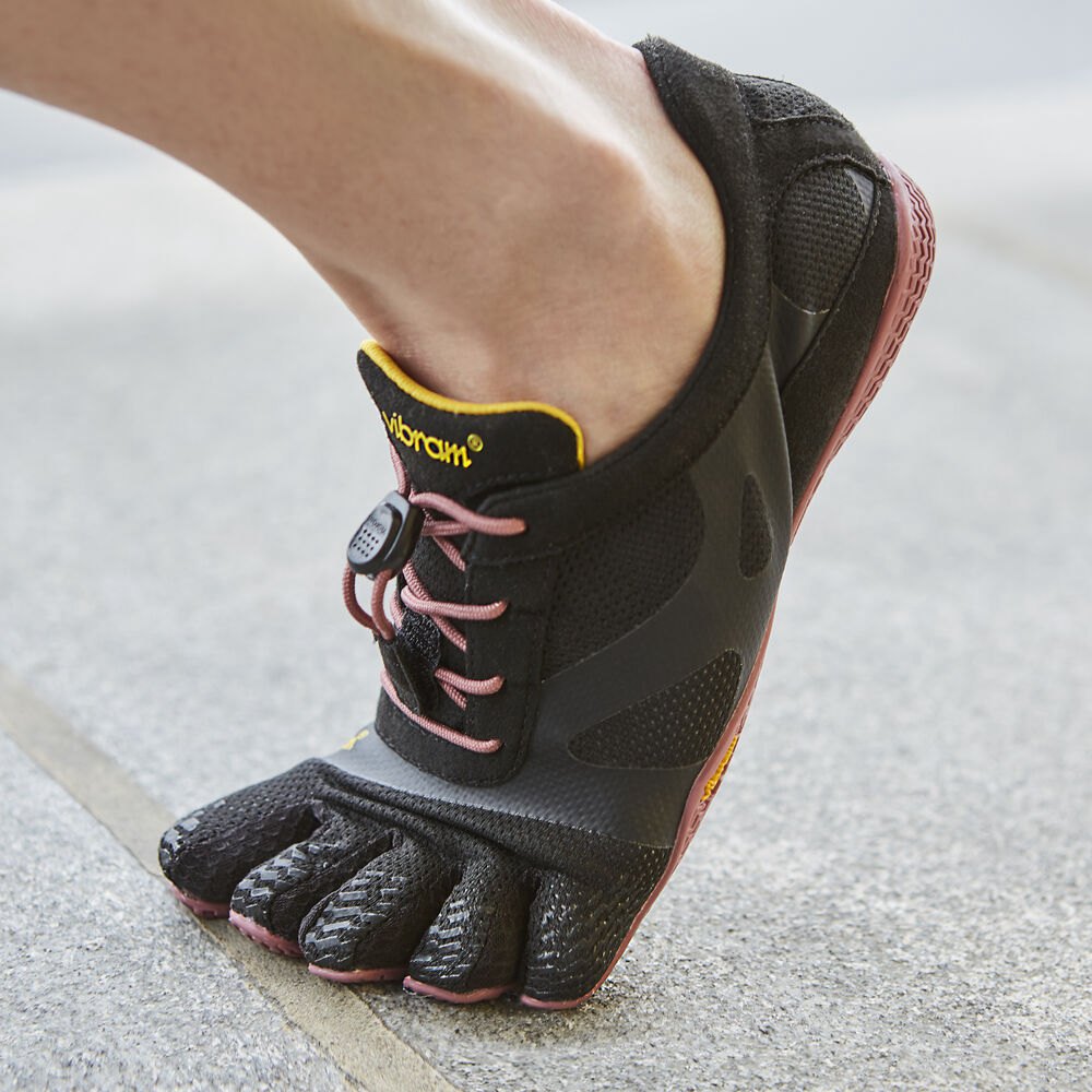Tenis Deportivos Mujer Negros/Rosas - FiveFingers Kso Evo - ONSERF-821